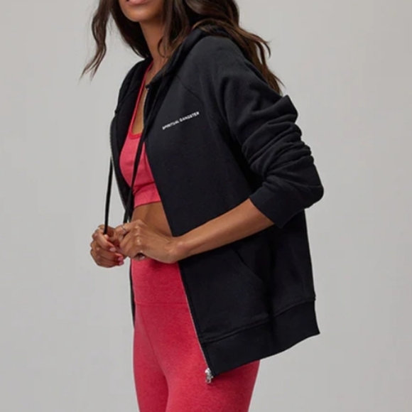 Spiritual Gangster SG Raglan Zip Hoodie Black S - Picture 10 of 10